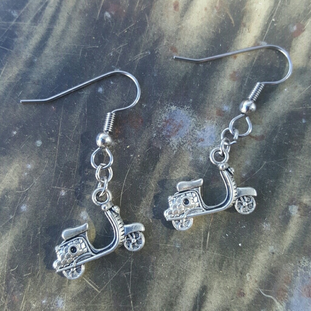 Moped Scooter Earrings